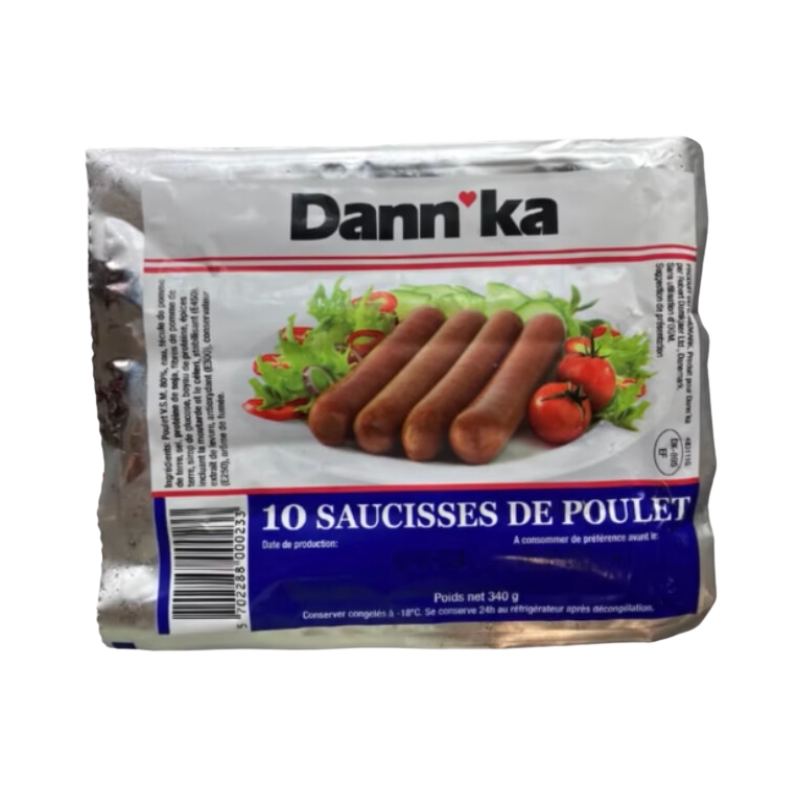 Dann'Ka - Saucisse de poulet - 340g