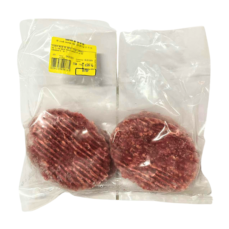 Steak Haché x4 - Surgelés - 500g