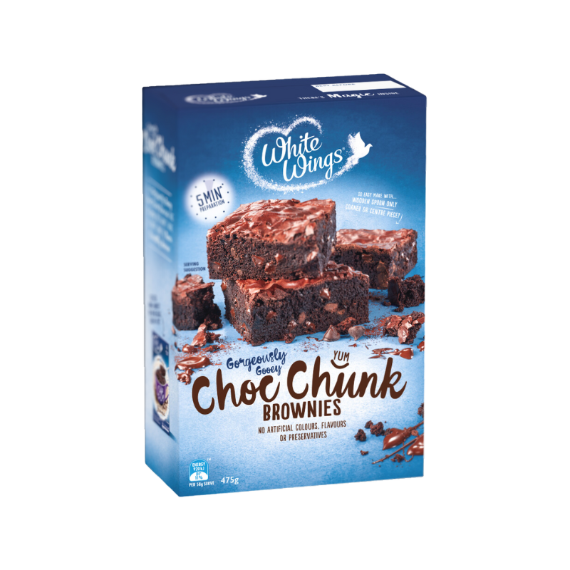 White Wings - Préparation Gâteau Brownies - 475g