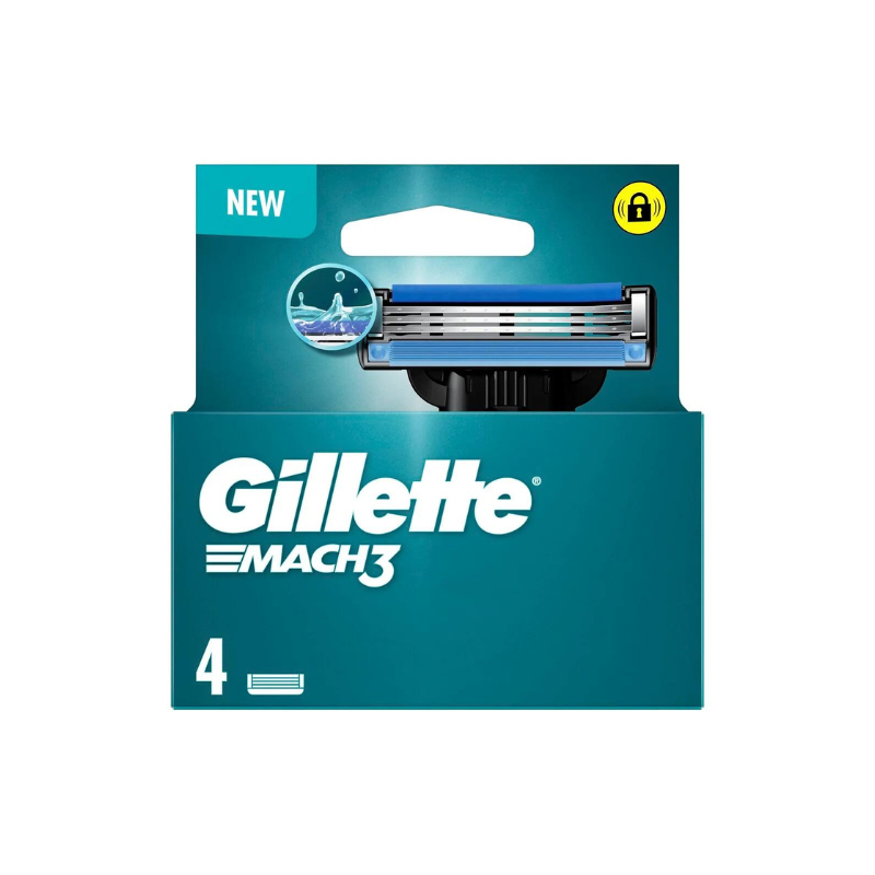 Gillette - Lames Rasoirs Mach 3 - x4