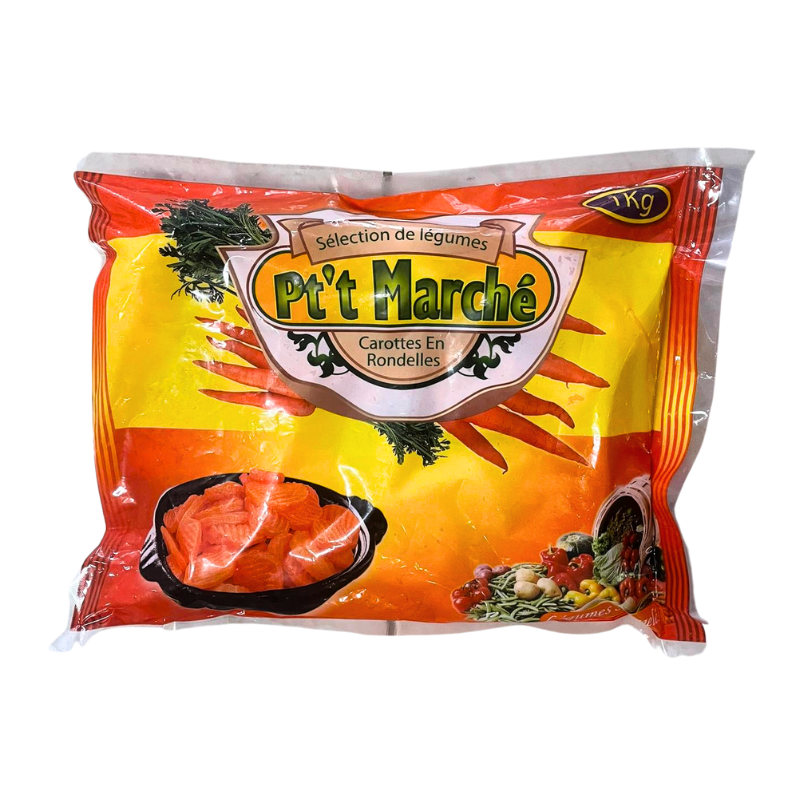 P'tit Marché - Carottes Rondelles - 1kg