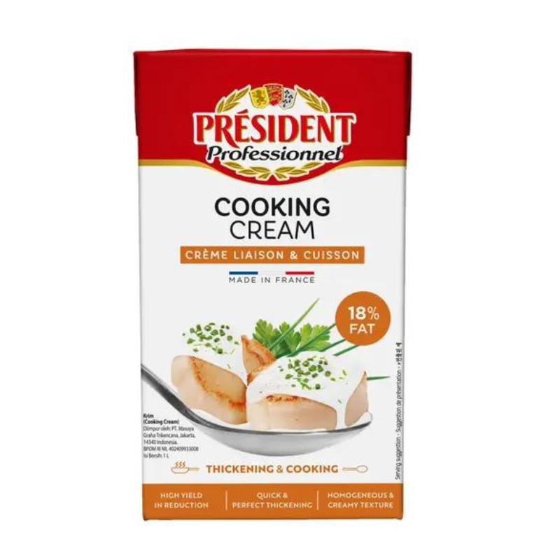 Président - Crème Fraiche  Cuisson 18% - 1L