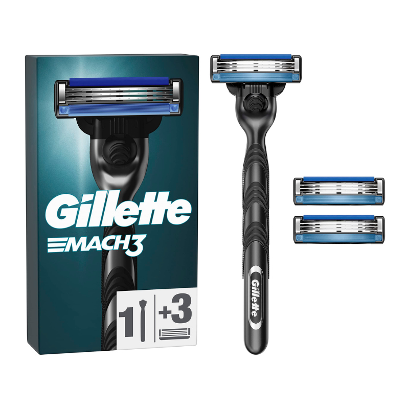 Gillette - 1 Rasoir Mach3 + 3 Lames - 1U