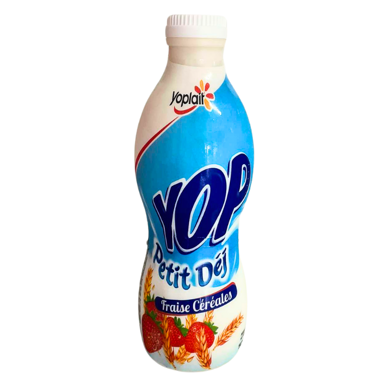 Yoplait - YOP Yaourt à boire Fraise Céréales - 50cl