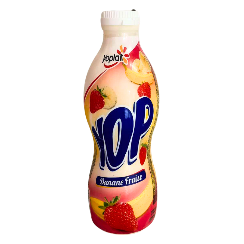 Yoplait - YOP Yaourt à boire Banane Fraise - 50cl