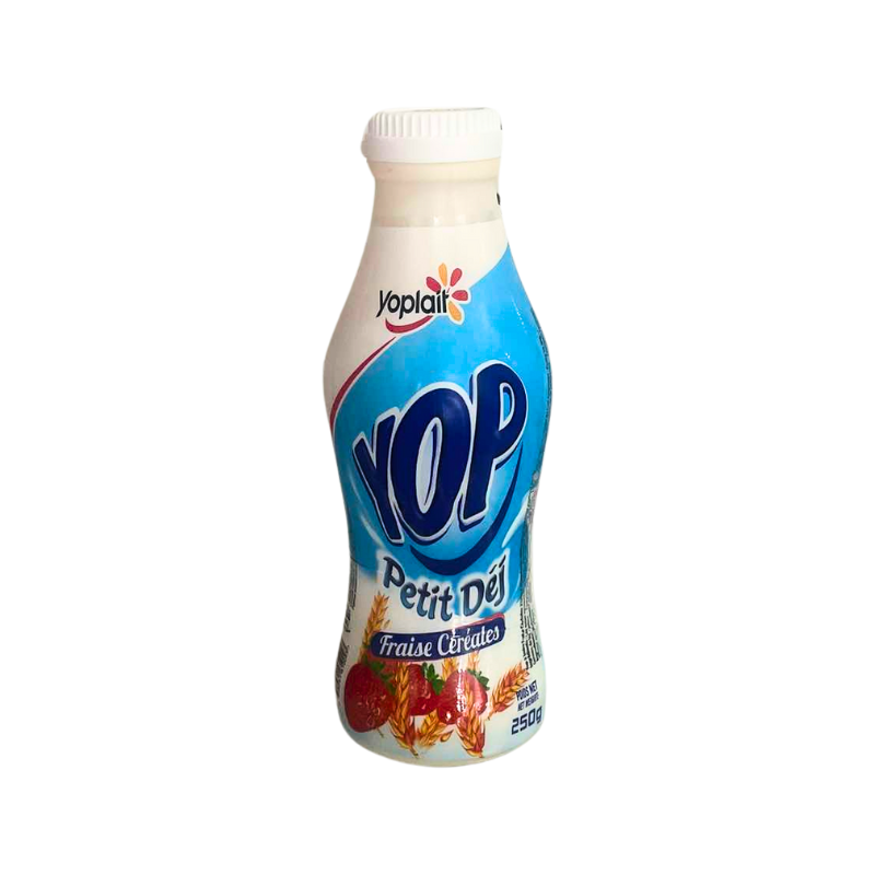 Yoplait - YOP Yaourt à boire Fraise Céréales - 25cl