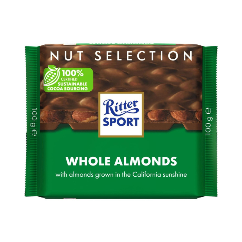 Ritter - Chocolat au Lait Amandes - 100g