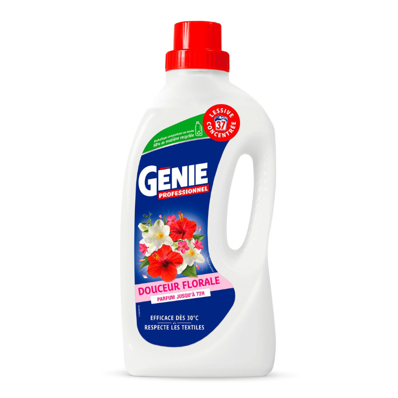 Génie - Lessive liquide - Douceur Floral - 1,48L - 37M