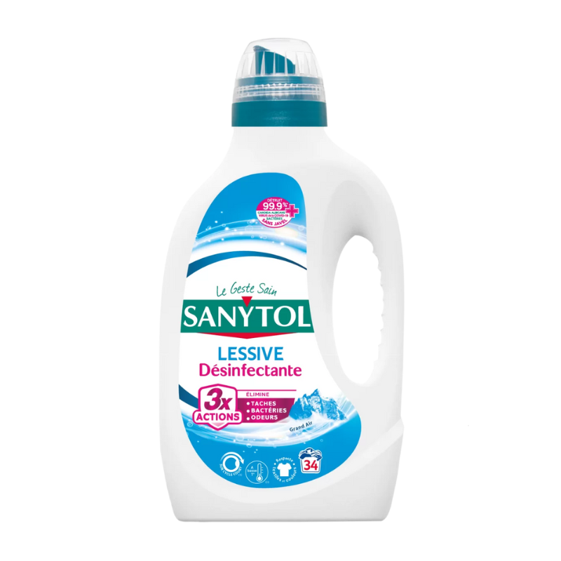 Sanytol - Lessive liquide - Désinfectante - 1,7L