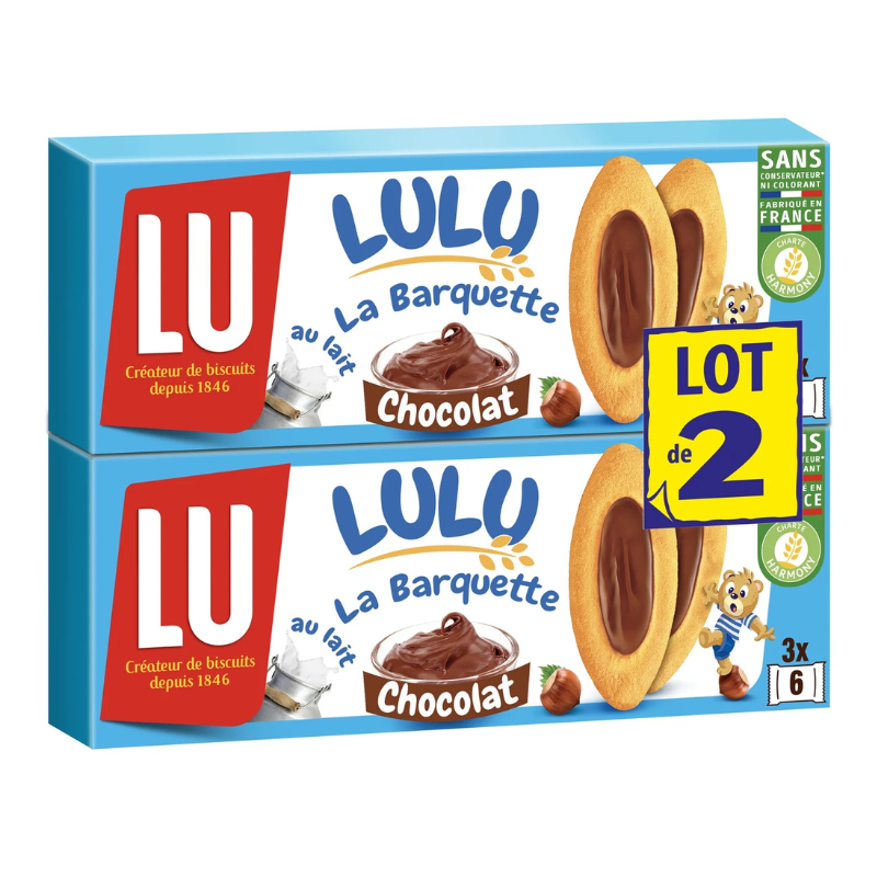 LU - Biscuit Barquette Chocolat x2 - 240g