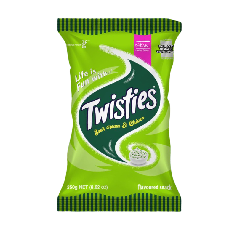 Twisties - Sour Cream & Chives - 100g