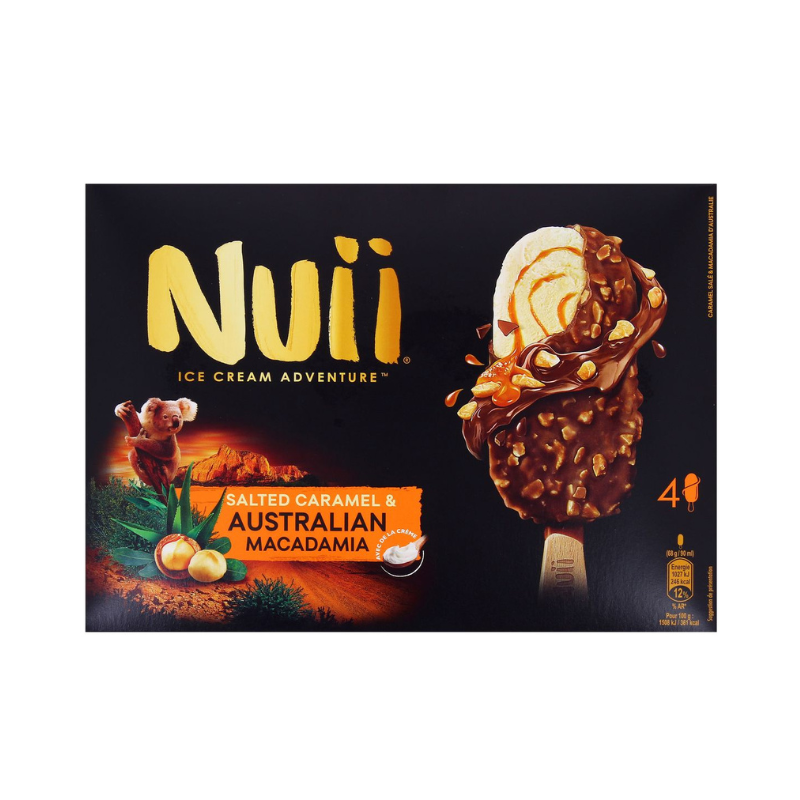 Nuii - Glace Caramel Macadamia - 4U