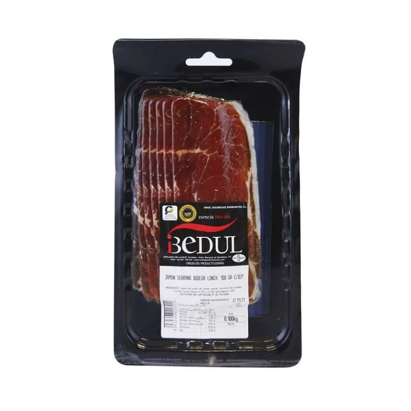 Ibedul - Jambon de Serrano tranchés - 100g
