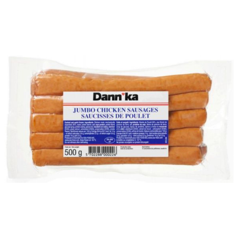 Dann'Ka - Saucisse de poulet Jumbo - 500g