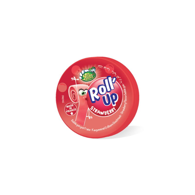 Lutti - Chewing gum Roll Up Fraise - 29g
