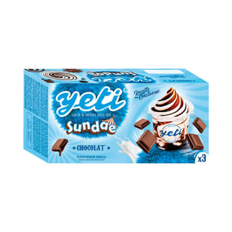 YETI - Glace Sundae Choco x3 - 225g