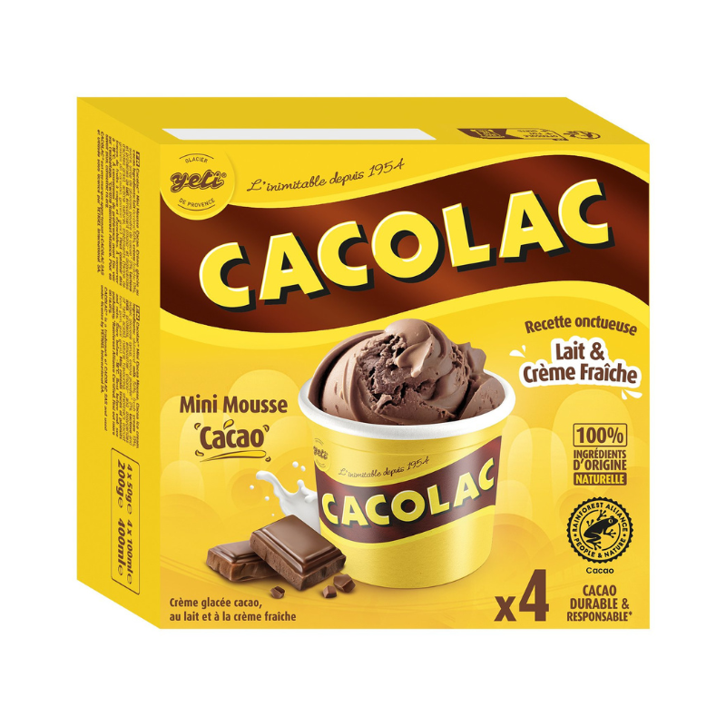 Cacolac - Glace Mousse au Chocolat - 400ml