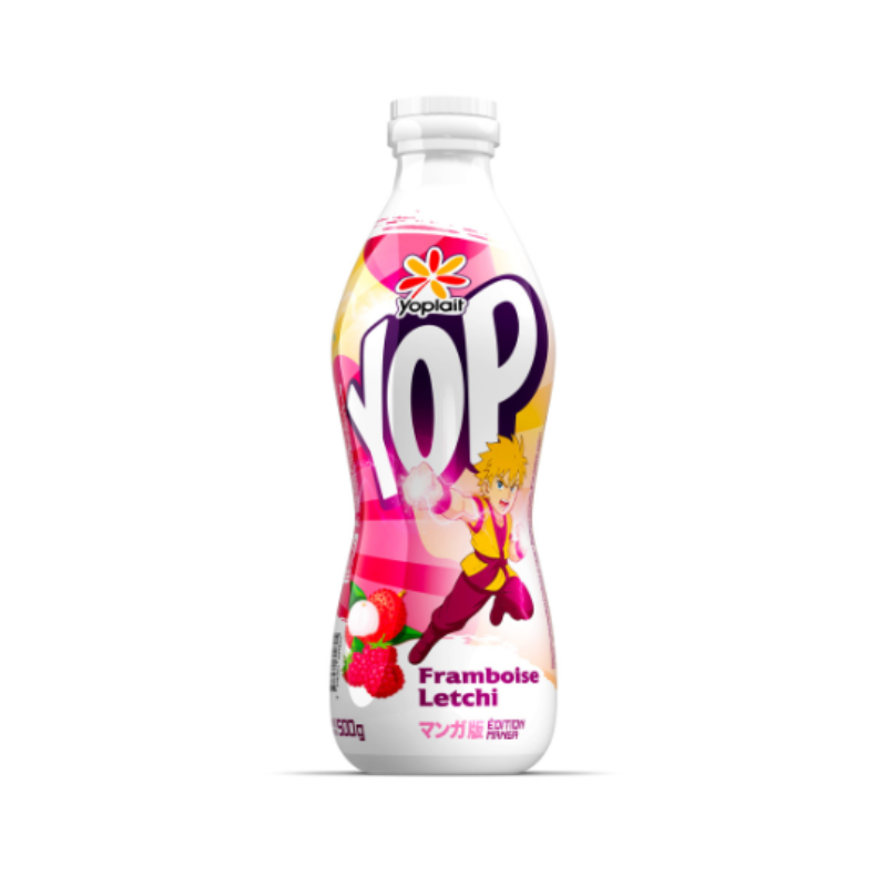 Yoplait - YOP Yaourt à boire Framboise/Letchi - 50cl