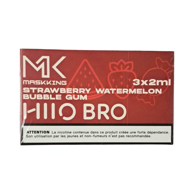 Maskking - POD Fraise Pastèque Bubble Gum - 3x2ml