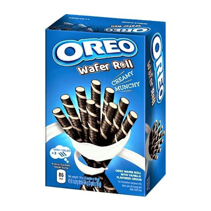 Oreo - Gaufrette Rolls Vanille - 54g