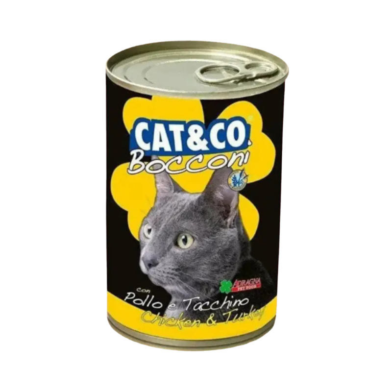Cat & Co - Terrine chat poulet dinde - 405g