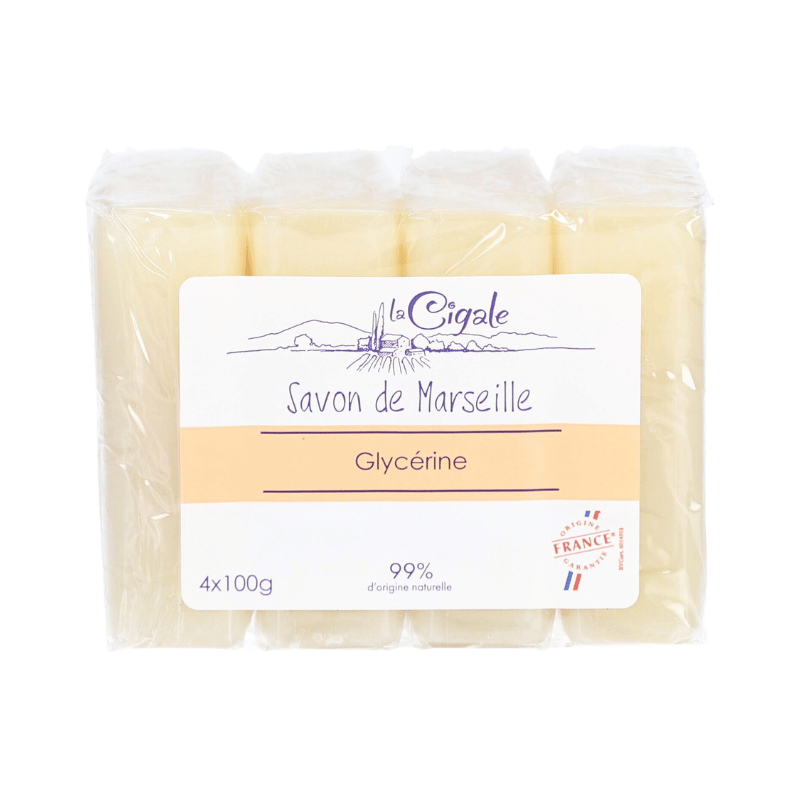 La Cigale - Savon Marseille - Glycérine - 4x100g