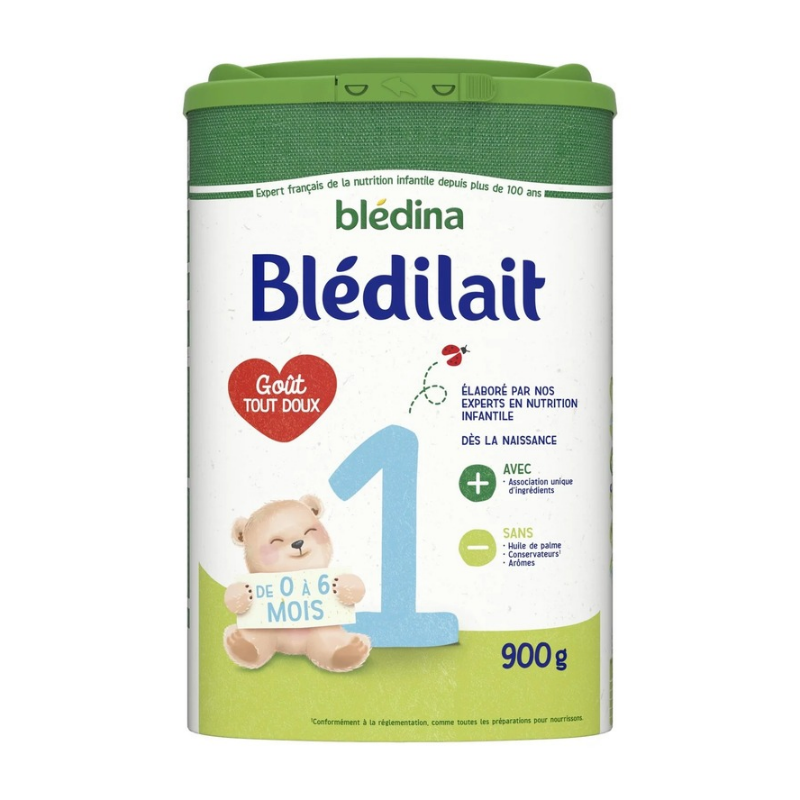 Blédilait - Lait en poudre - Croissance 1er âge - 0/6 mois - 900g