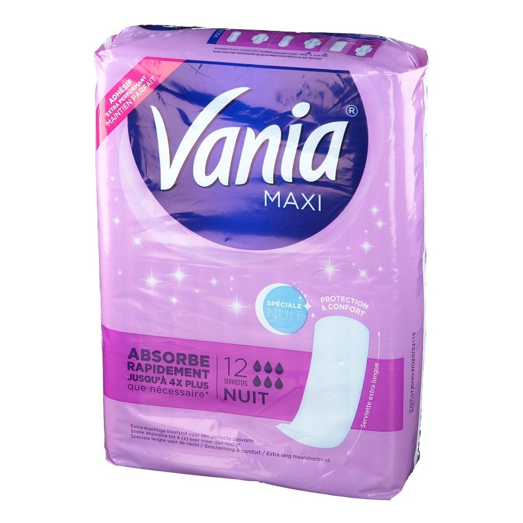 Vania - Serviette Nuit - Maxi - x10