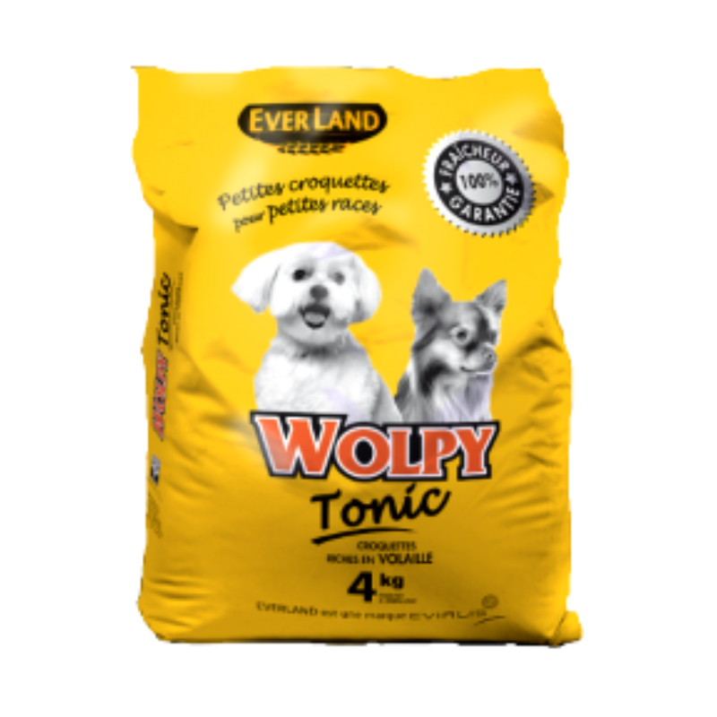 Wolpy Croquette chien - Tonic poulet - 4kg