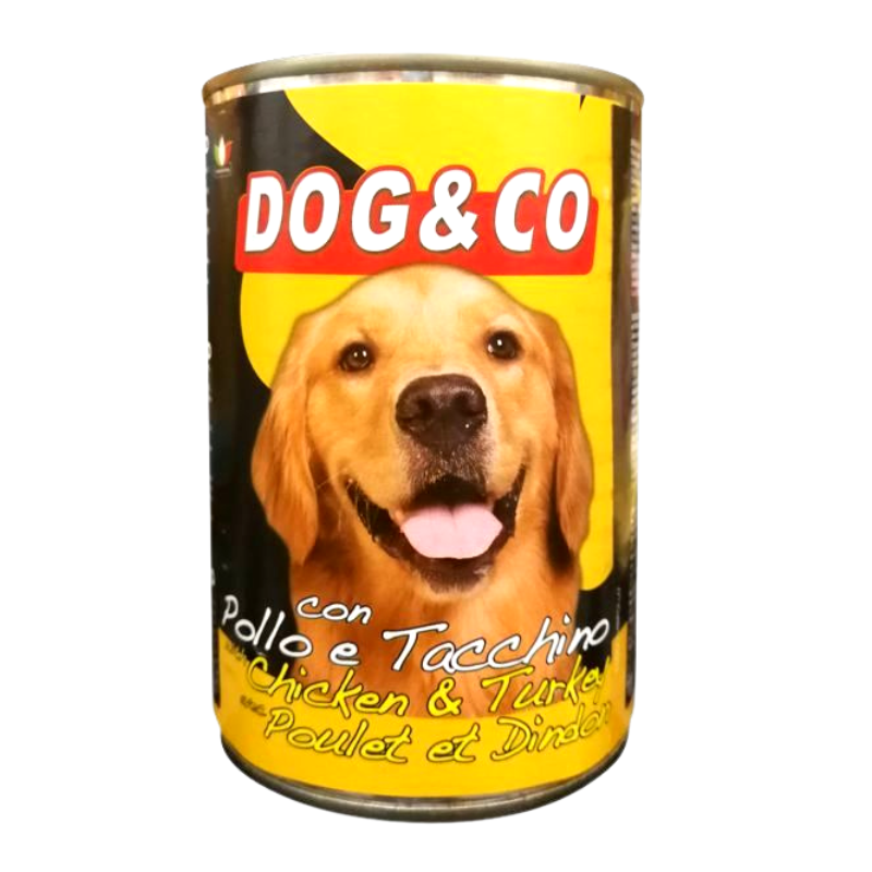 Dog & Co - Terrine chien poulet dinde - 1,25kg