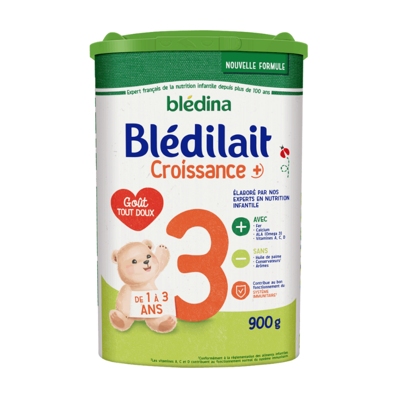 Blédilait - Lait en poudre - Croissance 3ème âge - 1/3 ans - 900g