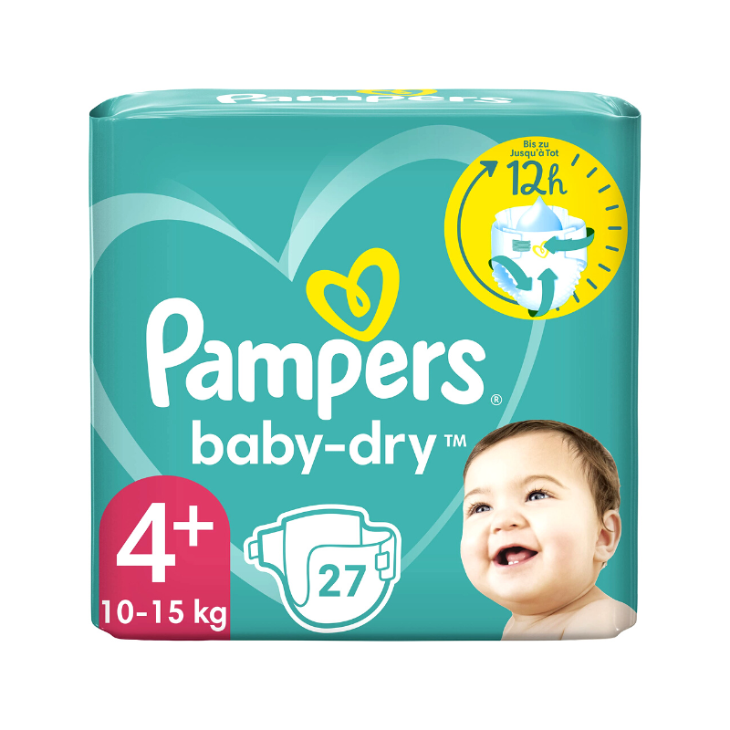 Pampers - Couches S4 plus - 10/15kg - x25