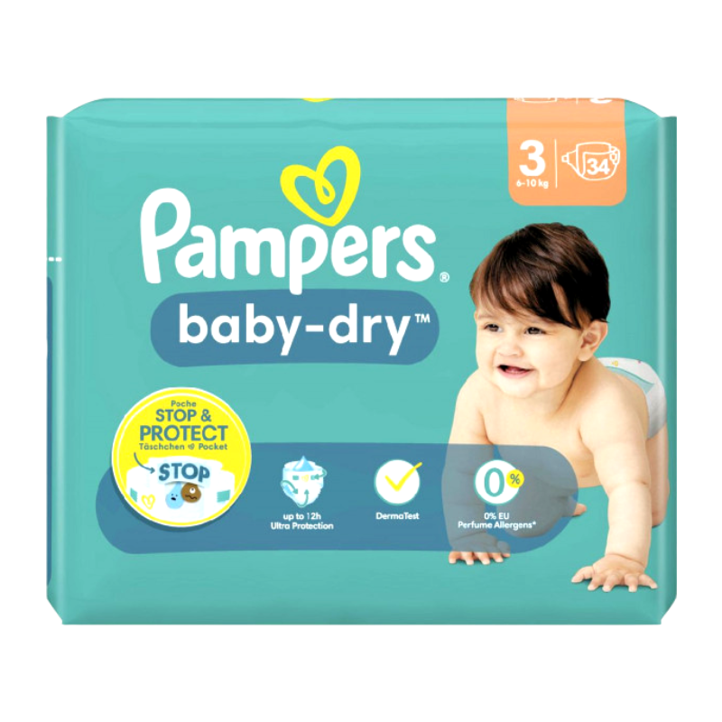 Pampers - Couches S3 - 6/10kg - x34