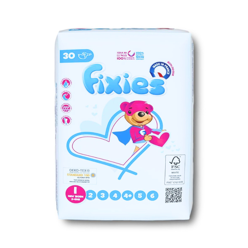 Fixies - Couches T1 New born 2/5kg - x30