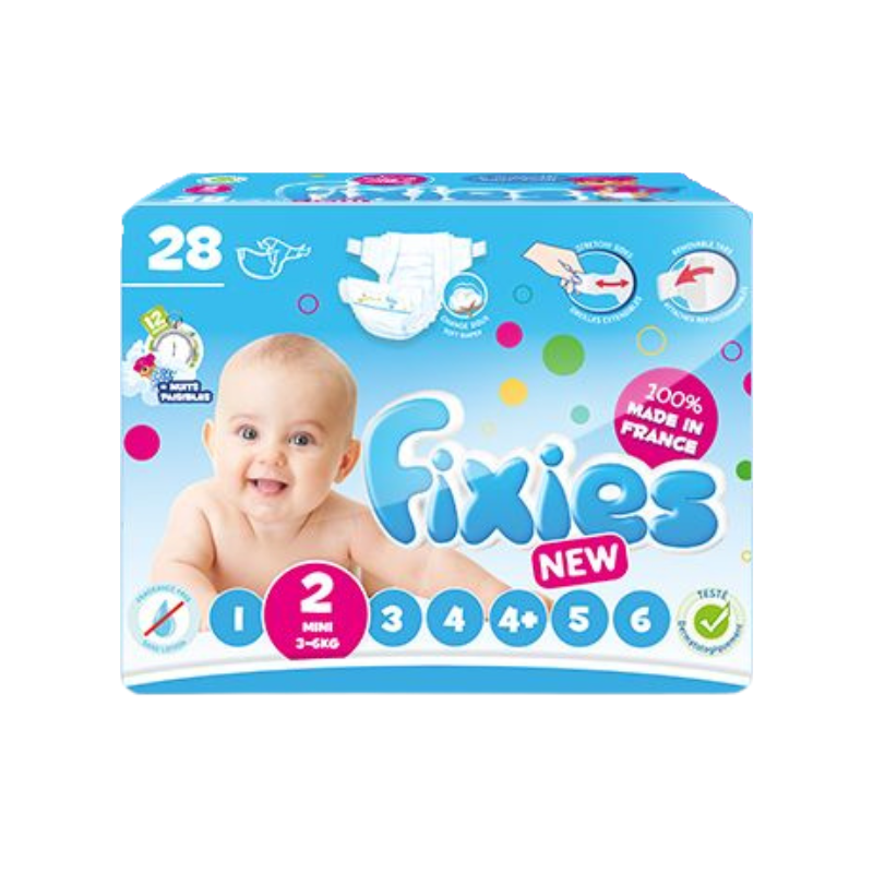 Fixies - Couches T2 Mini 3/6kg - x28
