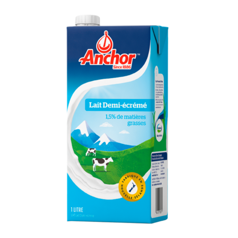 Anchor - Lait demi écrémé - 1L