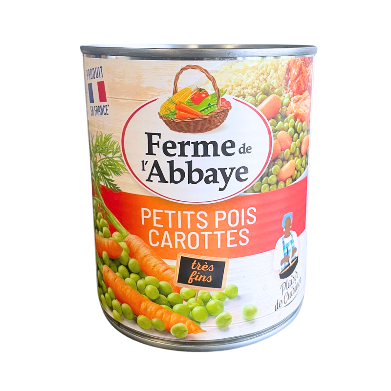Ferme de l'abbaye - Petits Pois Carotte très fins - 530g