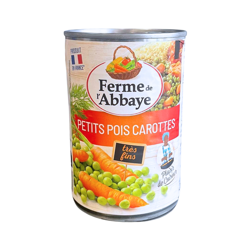 Ferme de l'abbaye - Petits Pois Carottes très fins - 265g