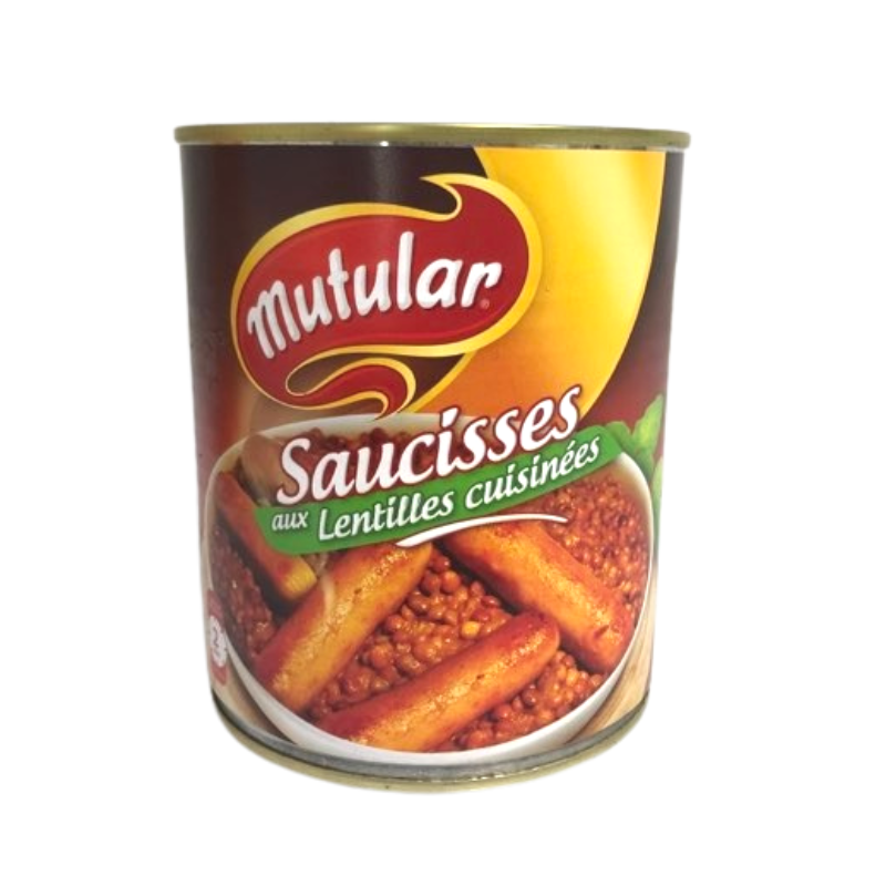 Mutular - Lentilles saucisses - 840g