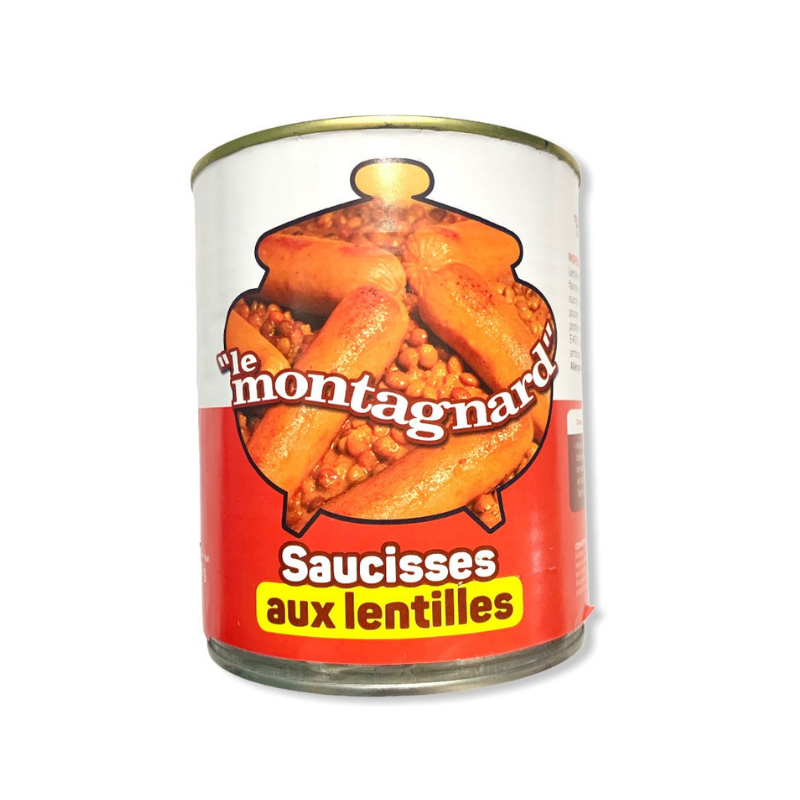 Montagnard - Lentilles saucisses - 840g
