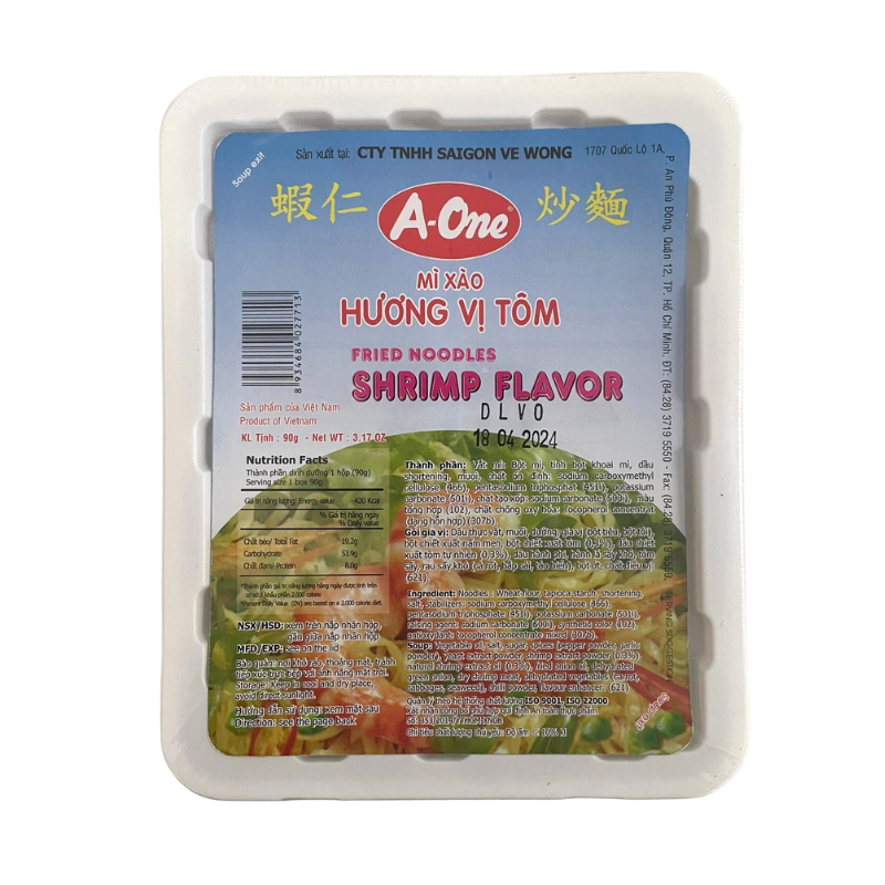 A-One - Soupe Chaomen Crevette - 90g