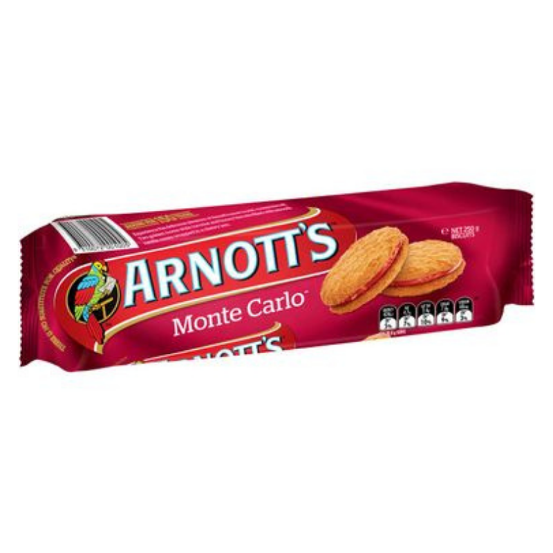 Arnott's - Monte Carlo - 250g