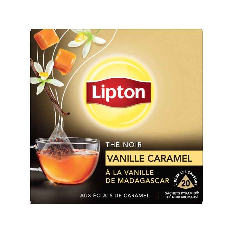 Lipton - Thé noir Caramel Vanille x 20s - 34g