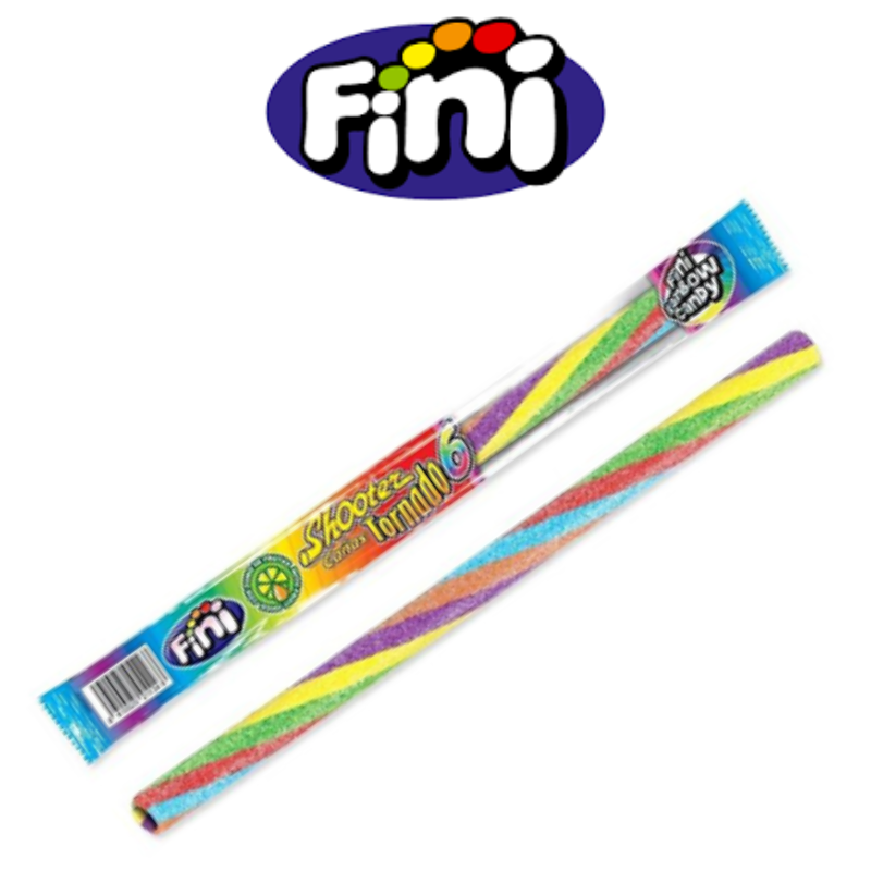 Fini - Pailles Arc en ciel acidulées - 1U