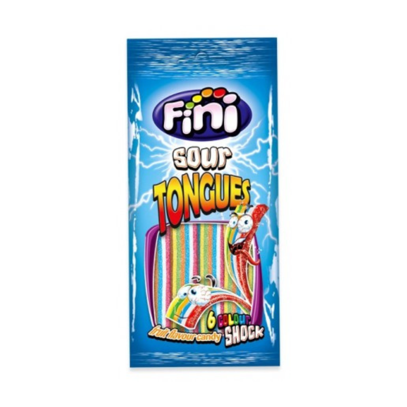 Fini - Tongues Arc en ciel acidulés - 90g