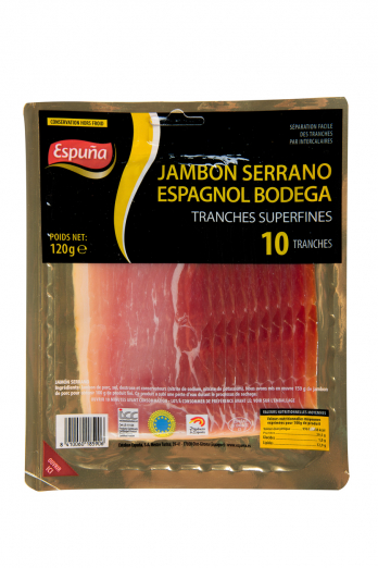 Espuna - Jambon de serrano 12 tranches - 144g
