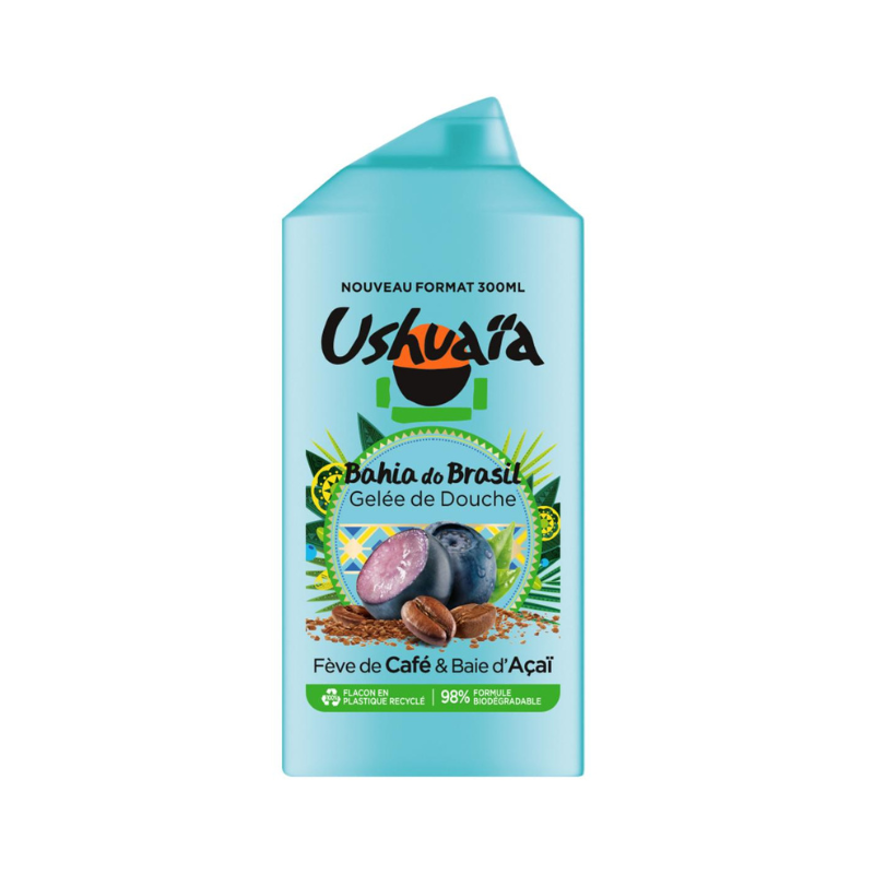 Ushuaïa - Gel Douche Café et Açaï - 300ml