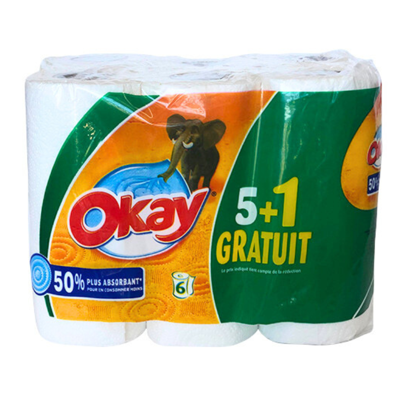 Okay - Essuie tout - 5+1 gratuit