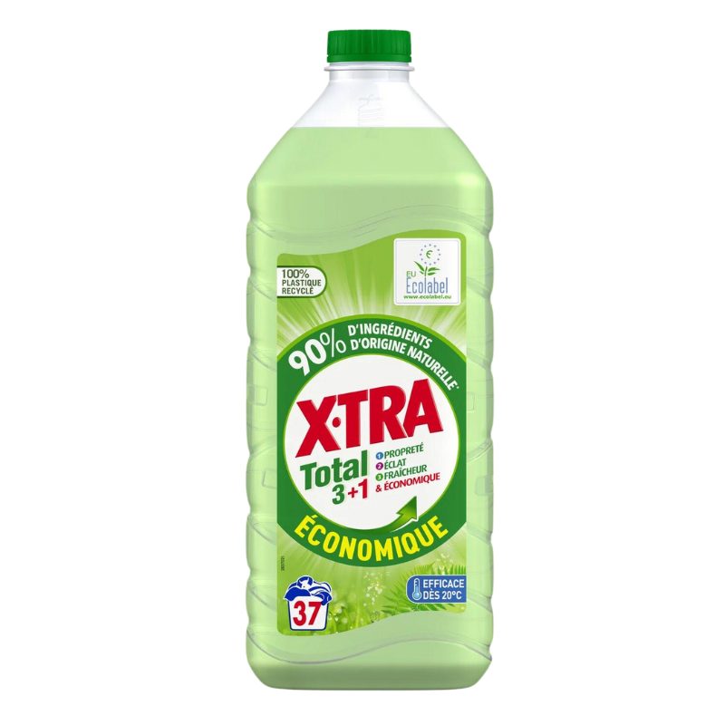 XTRA - Lessive liquide - ÉCO LABEL TOTAL 3+1 - 37D
