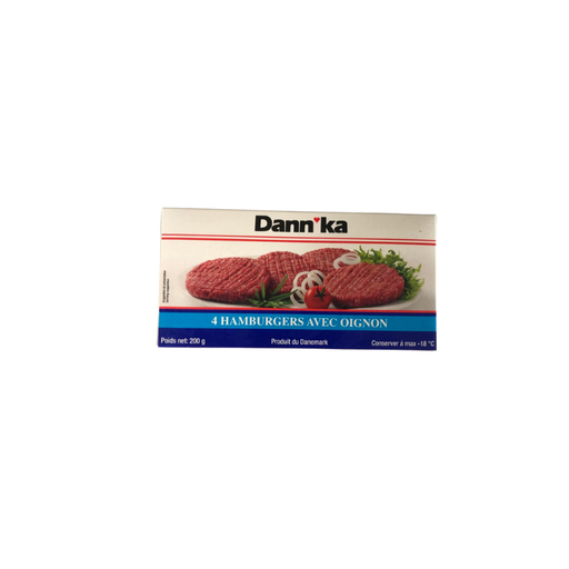 [E00018010] Dann'Ka - Steaks oignons x 4 - 200g